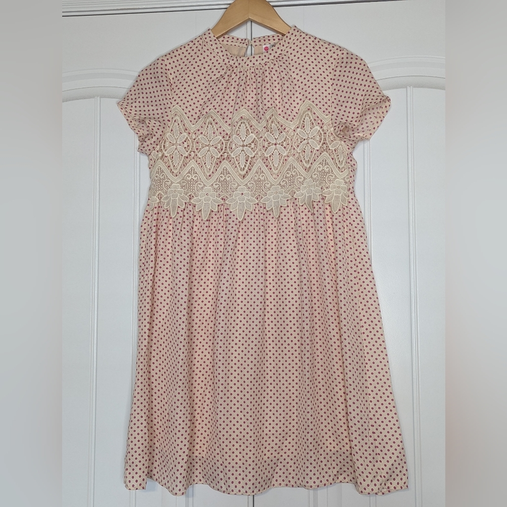 Pink & Cream Baby Doll Dress